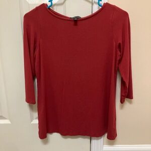 Eileen Fisher Red Shirt